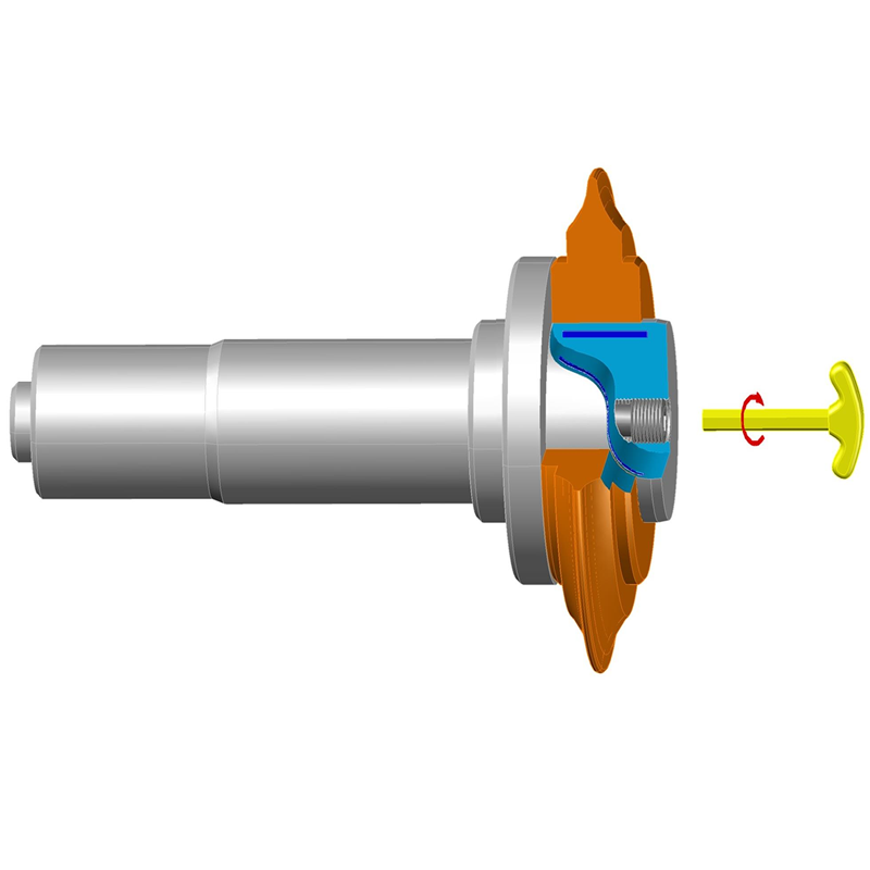 CBN砂轮的中心定位及装夹固定